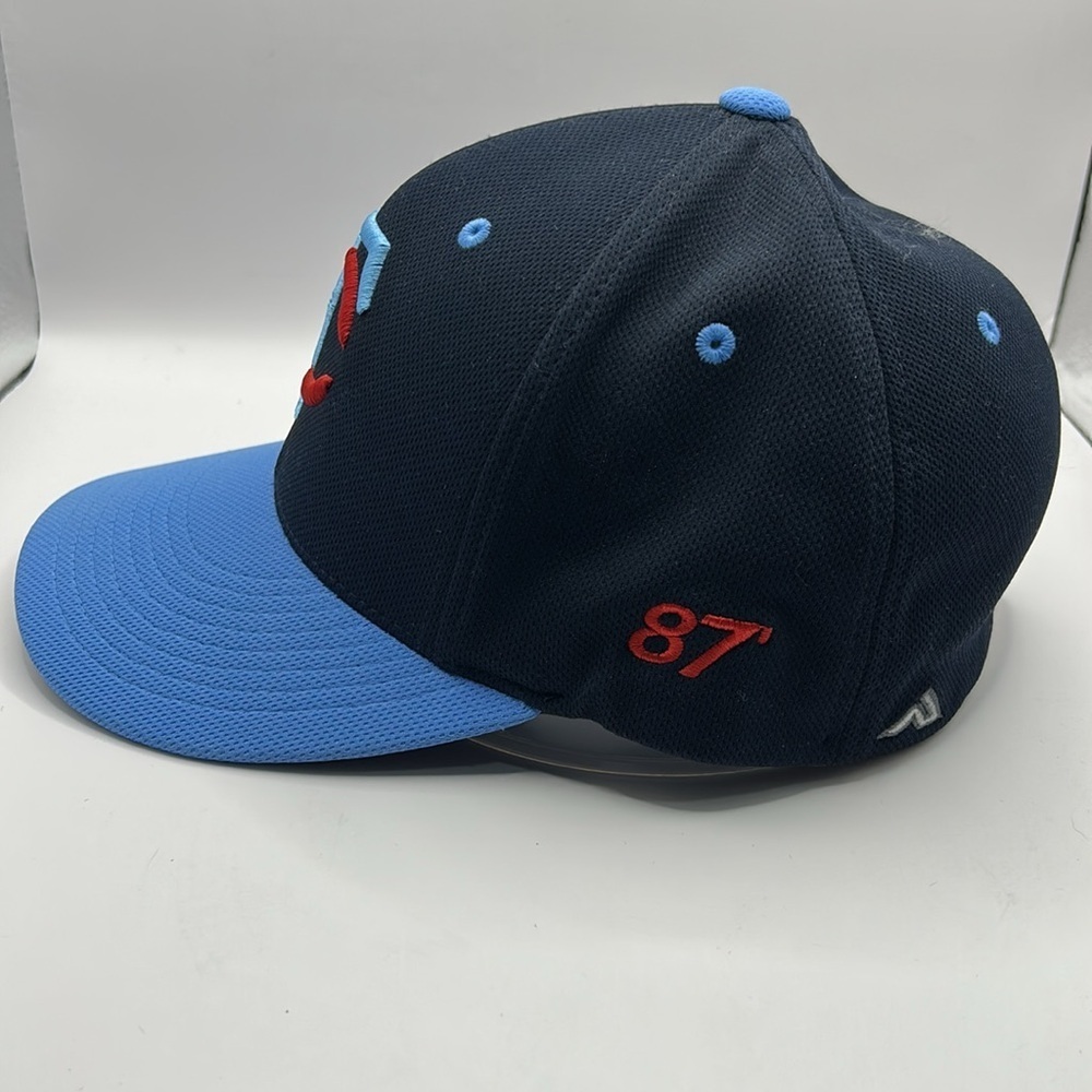 Minnesota Twins Navy and Light Blue Baseball Cap with Red Logo - Picture 5 of 13